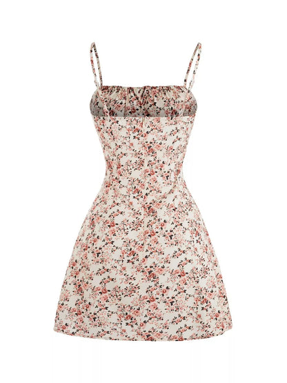 Hazel Blues® |  Floral Print Tie Strap Mini Dress