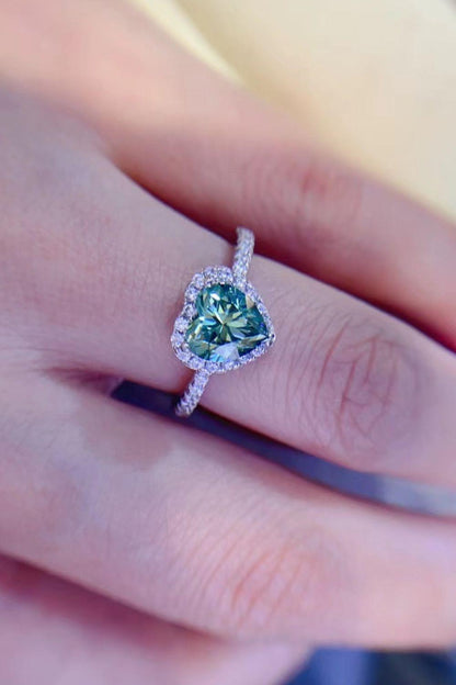 Hazel Blues® | 1-Carat Moissanite Heart Ring
