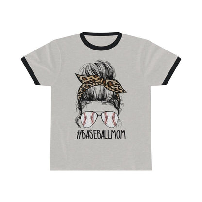 Hazel Blues® | Baseball Mom Leopard Ringer Tee