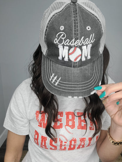 Hazel Blues® | Baseball Mom Trucker Hat