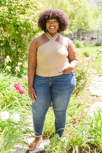 Hazel Blues® | Crossways Halter Top