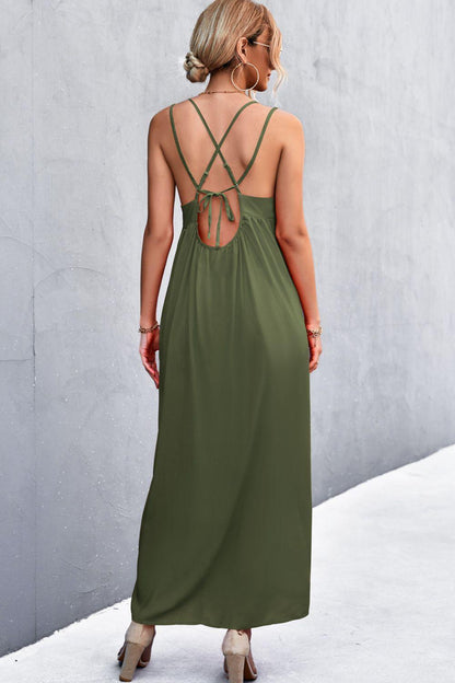 Hazel Blues® | Double Strap Tie Back Dress