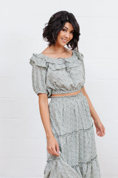 Hazel Blues® | Golden Hour Top in Sage
