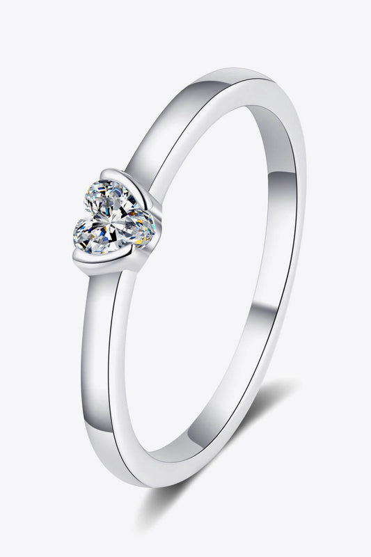 Hazel Blues® | Heart-Shaped Moissanite Solitaire Ring
