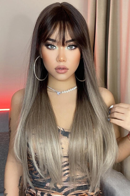 Hazel Blues® | Long Straight Synthetic Wigs 26''