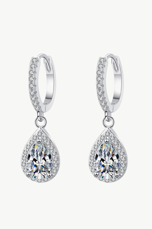 Hazel Blues® | Moissanite Teardrop Earrings