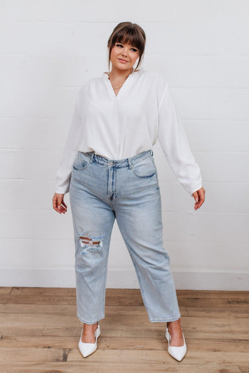 Hazel Blues® | New Me Distressed Jeans