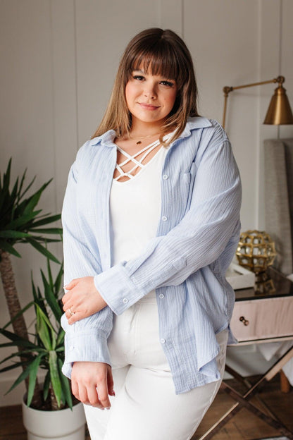 Hazel Blues® | No Doubts Button Up