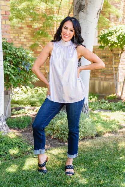 Hazel Blues® | Photo Opt Sleeveless Blouse