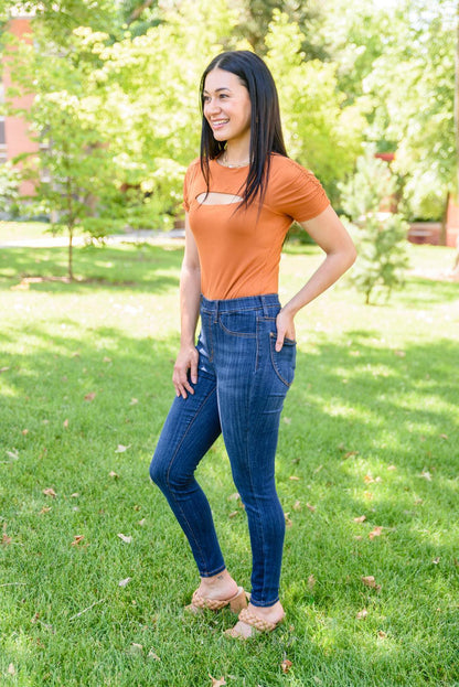Hazel Blues® | Piper Pull-On Skinny Jeans