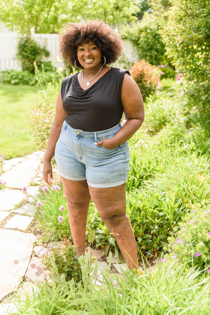 Hazel Blues® | Promise Bodysuit in Black