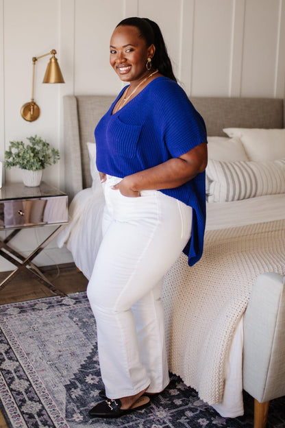Hazel Blues® | Pure White High Waist Boot Cut Jeans