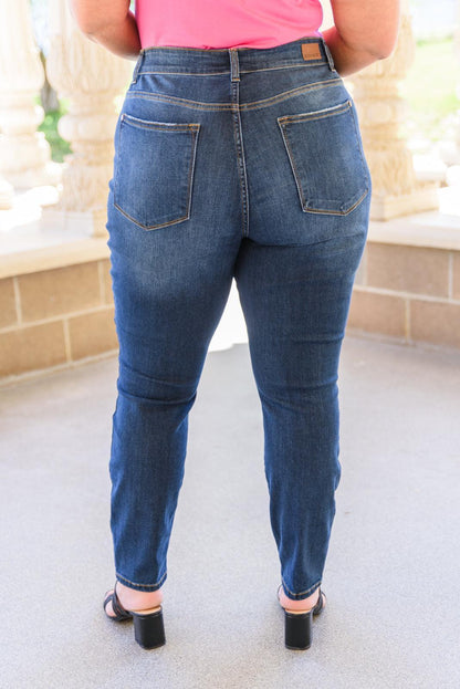 Hazel Blues® | Reba Hi-Rise Clean Relaxed Fit Jeans
