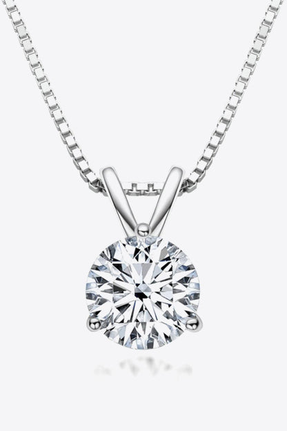 Hazel Blues® | Show Off 1 Carat Moissanite Pendant Necklace