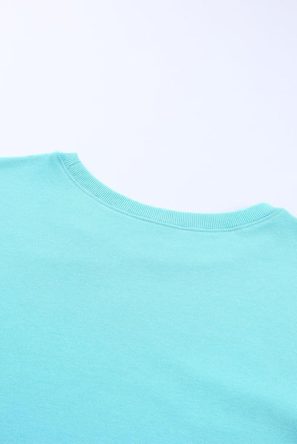 Hazel Blues® | Side Slit Drop Shoulder Sweatshirt