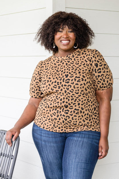 Hazel Blues® | Spotted Animal Print Blouse