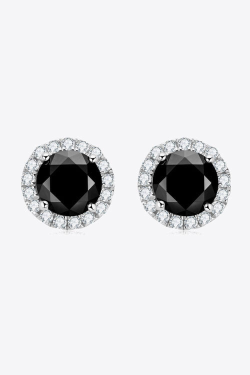 Hazel Blues® | Two-Tone 4-Prong Moissanite Stud Earrings