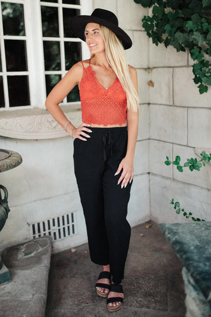 Hazel Blues® | Wild And Free Crop Top in Rust